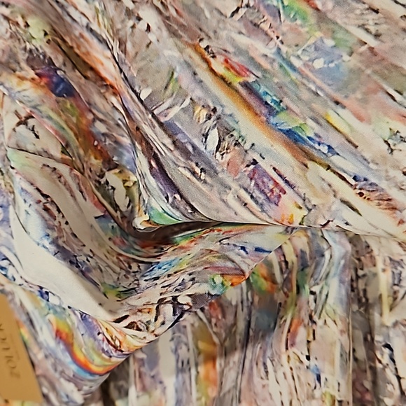 ZOLUCKY abstract diamond print multicolor casual long sleeve kimono cardigan XL - Picture 8 of 8